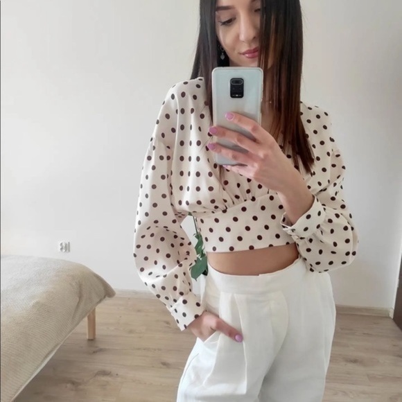 ZARA Polka Dot Top 3505/674 - Picture 12 of 16